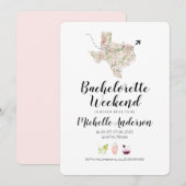 Bachelorette Weekend in Austin Texas Invitation Kaart (Voorkant / Achterkant)
