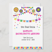 Bachelorette Weekend in Mexico Invitation (Devant)