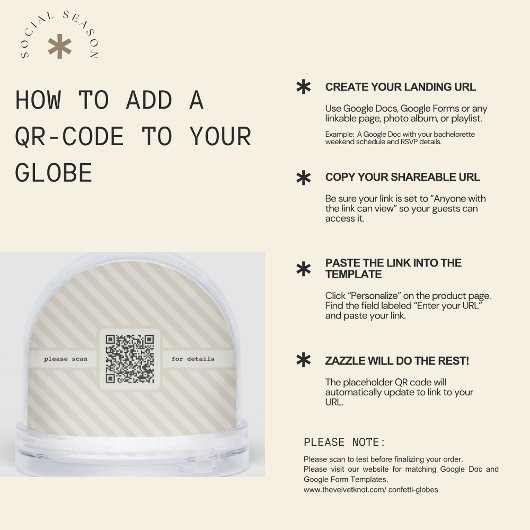 Bachelorette Weekend Invitation Confetti