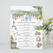 Bachelorette Weekend Itinerary | Napa Winery Kaart (Staand voorkant)