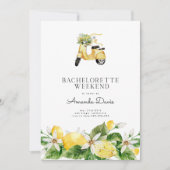 Bachelorette Weekend Lemon Mediterranean Yellow  Kaart (Voorkant)