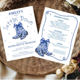 Bachelorette Weekend Party Blue Kaart