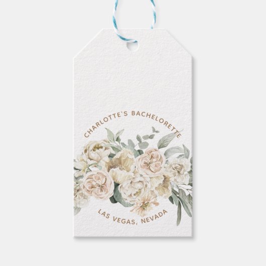 Bachelorette Weekend Party Favor Gepersonaliseerde Cadeaulabel (Voorkant)