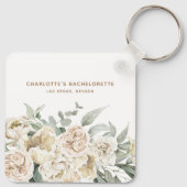 Bachelorette Weekend Party Favor Gepersonaliseerde Sleutelhanger (Achterkant)