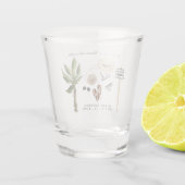 Bachelorette Weekend Party Favor Personalized Shot Glas (Achterkant)