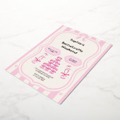 Bachelorette Weekend Party Invitation rose (Rotation)