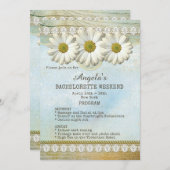 Bachelorette Weekend Program Sjabloon Invitation Kaart (Voorkant / Achterkant)