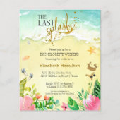 Bachelorette Weekend Reisschema Budget Uitnodiging (Voorkant)