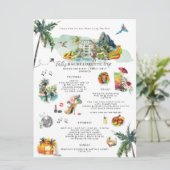 Bachelorette Weekend Route | Jamaica Kaart (Staand voorkant)