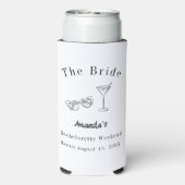 Bachelorette-weekendfeest bruid strand (Seltzer Achterkant)
