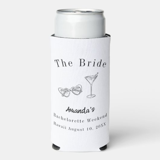 Bachelorette-weekendfeest bruid strand (Seltzer Voorkant)