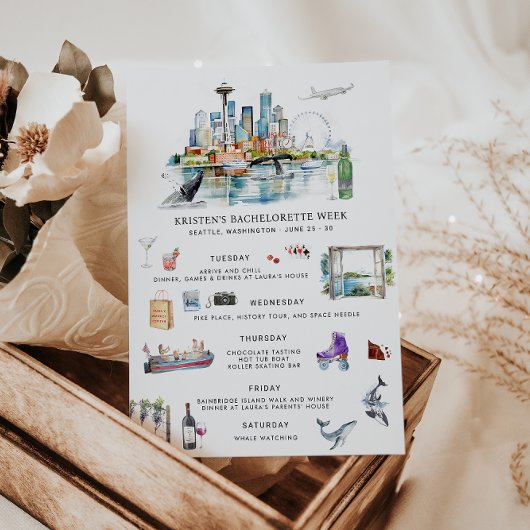 Bachelorette-weekendprogramma | Seattle Kaart