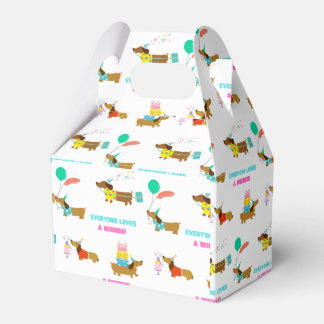 Bachelorette Wiener en Dachshund Theme Party Box Bedankdoosjes