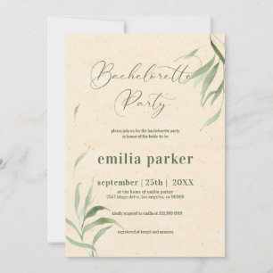 Bachelorettepartij, Groen Bladgroen Beige Document Kaart