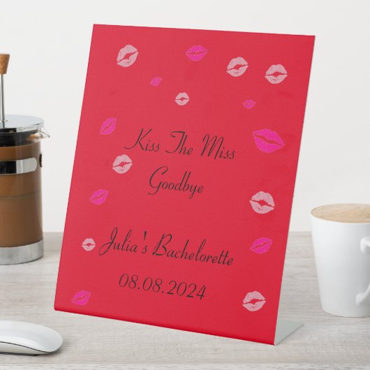 bachelorettepartijteken reclamebord met voetstuk (Insitu)