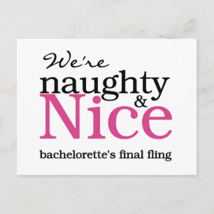 Bachelorettes Final Fling Pink Briefkaart