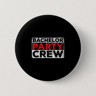 Bachelorfeest Crew Bruid Bruidegom Team _2 Ronde Button 5,7 Cm