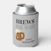 Bachelorfeest drankjes voor de grote dag blikjeskoeler (Blikje Voorkant)