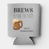 Bachelorfeest drankjes voor de grote dag blikjeskoeler (Voorkant)