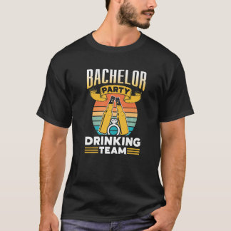 Bachelorfeest Drankteam Bruidegom Bruid Premium T-shirt
