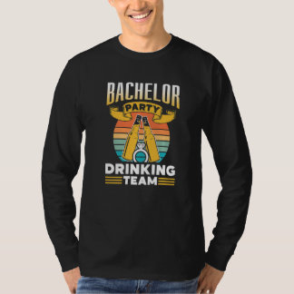 Bachelorfeest Drankteam Bruidegom Bruid Premium T-shirt