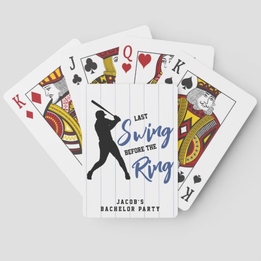 Bachelorfeest Honus voor de Trouwring Pokerkaarten (Achterkant)