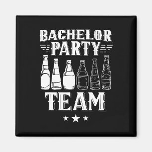 Bachelorfeest Team Bruidegom Bruid 1 Magneet