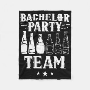 Bachelorfeest Team Bruidegom Bruid 4 Fleece Deken