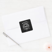 Bachelorfeest Zwart en Wit Bieren Vierkante Sticker (Envelop)