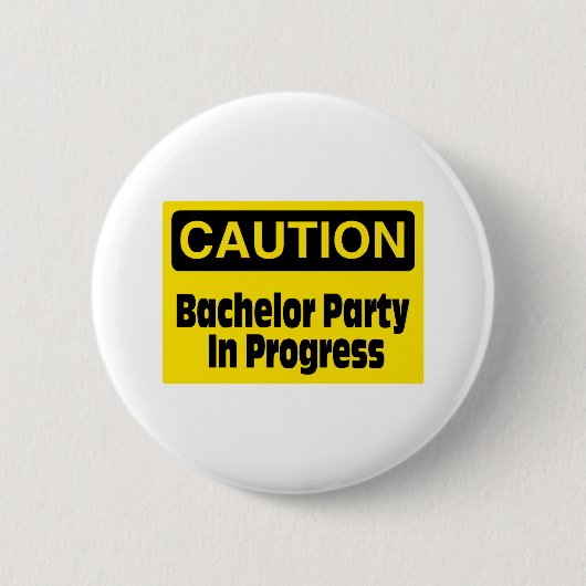 Bachelorpartij in behandeling ronde button 5,7 cm (Voorkant)