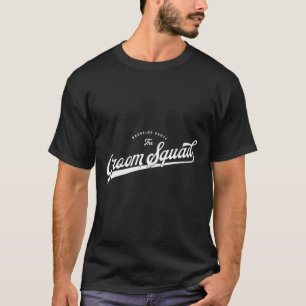 Bachelorparty Set Baseball Stijl De Bruidegom Squa T-shirt