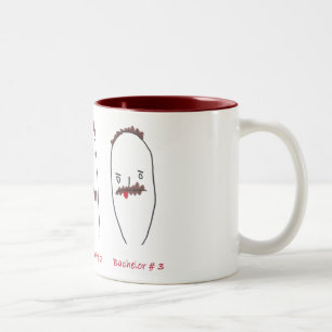Bachelors 1, 2 of 3 tweekleurige koffiemok