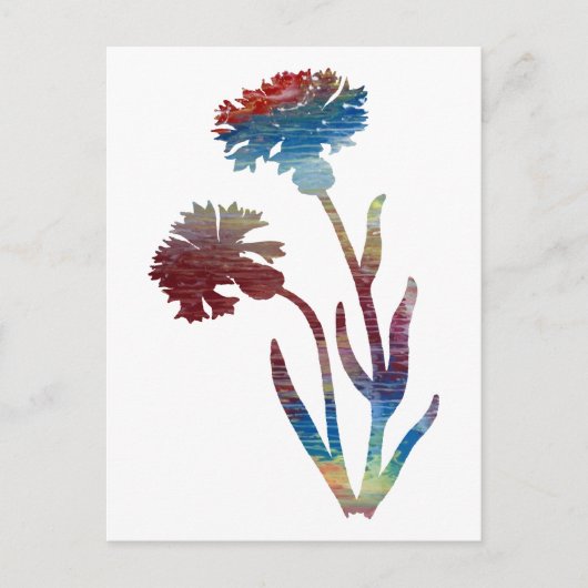 Bachelor's Button Briefkaart (Voorkant)