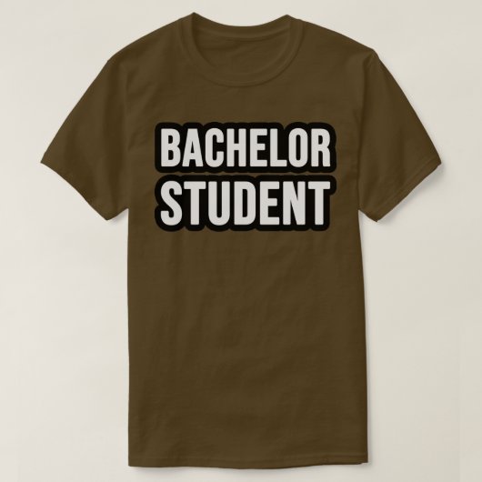 Bachelorstudent T-shirt (Design voorkant)