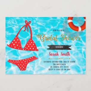 Bachelortie maillot de bain invitation