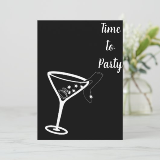 **BACHLELORETTE PARTIJ** INVITATIE KAART (Staand voorkant)