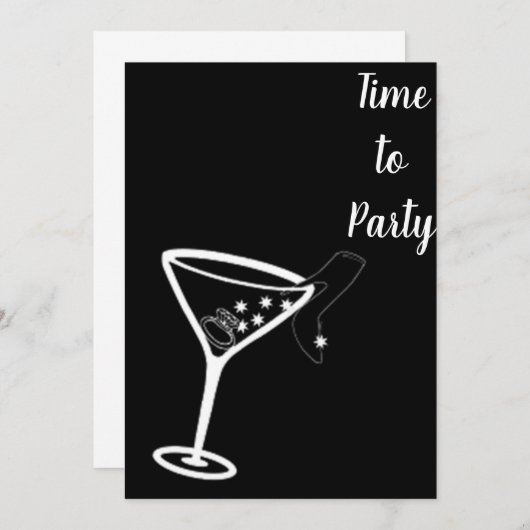 **BACHLELORETTE PARTY** INVITATION (Devant / Derrière)