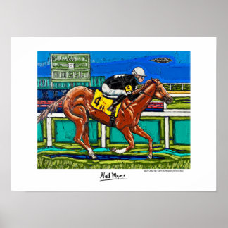 "Bacio en de Great Kentucky Speed Duel" Poster