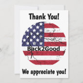 Back2Good Flat 5x7 bedankkaart (Voorkant)