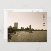 Back Bay Skyline Briefkaart (Voorkant / Achterkant)