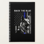 back blue blue line flag k-9 german shepherd (Devant)
