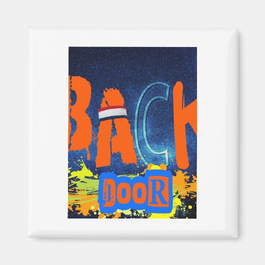 “back Door Chemistry” Design Chiffon Top  Magneet (Voorkant)