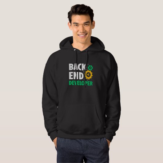 Back-end Developer Code Coder Programmeur Gezegden Hoodie (Voorkant volledig)