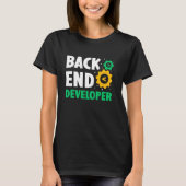 Back-end Developer Code Coder Programmeur Gezegden T-shirt (Voorkant)