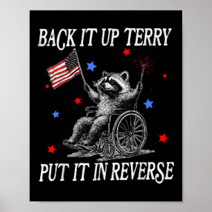 Back het op Terry Zet het in zijn achteruit grappi Poster
