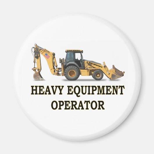 BACK-HOE-LADER MAGNEET (Voorkant)
