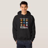 Back In My Day We Had Nine Planets  Solar System Hoodie (Voorkant volledig)