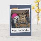 Back Seat Driver Happy Vaderdag Card Kaart (Gele Bloem)