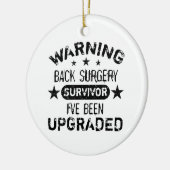 Back Surgery Humor Upgraded Keramisch Ornament (Links)