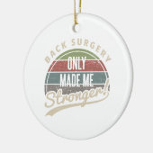 Back Surgery Sterker Keramisch Ornament (Links)